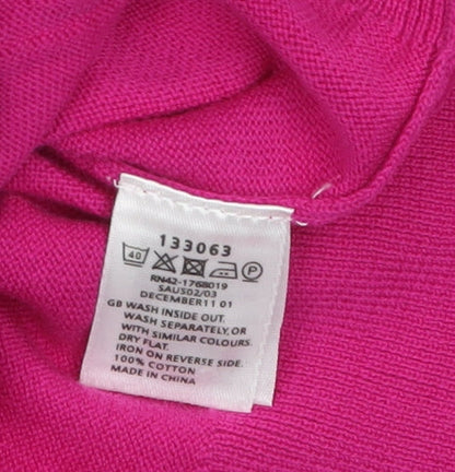 Womens UK Size M Monsoon Pink Cardigan Jumper