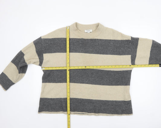 Womens UK Size M b.young Grey Pullover Jumper