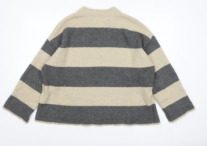 Womens UK Size M b.young Grey Pullover Jumper