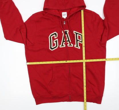 Mens UK Size XL Gap Red Full Zip Hoodie