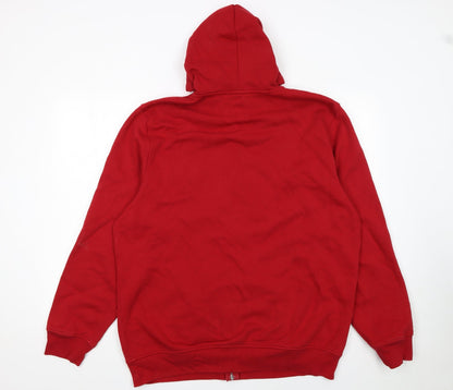 Mens UK Size XL Gap Red Full Zip Hoodie