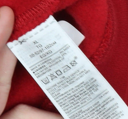 Mens UK Size XL Gap Red Full Zip Hoodie