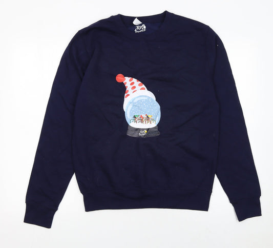 Womens UK Size S Tour de France Blue Pullover Sweatshirt