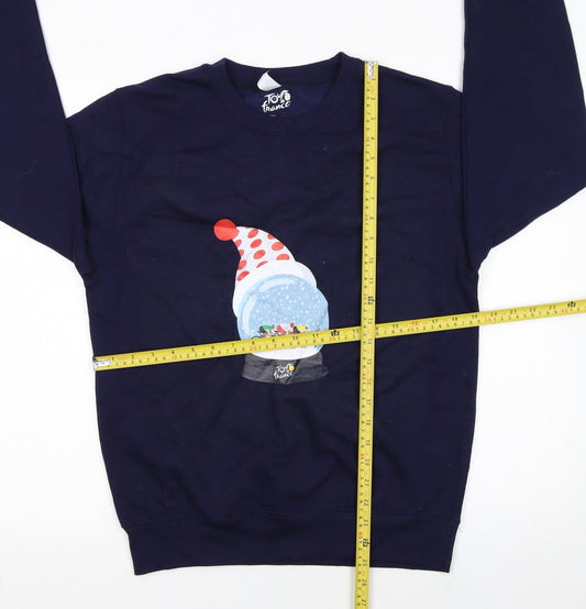 Womens UK Size S Tour de France Blue Pullover Sweatshirt