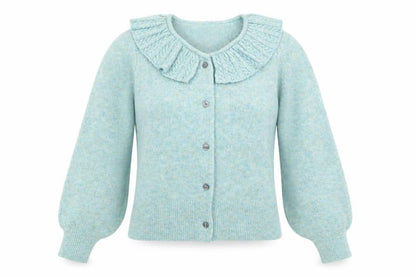 Womens UK Size S AND/OR Blue Cardigan Jumper