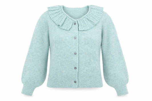 Womens UK Size S AND/OR Blue Cardigan Jumper