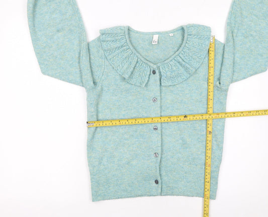 Womens UK Size S AND/OR Blue Cardigan Jumper