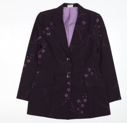 Womens UK Size 12 Select Regular Purple Suit Jacket