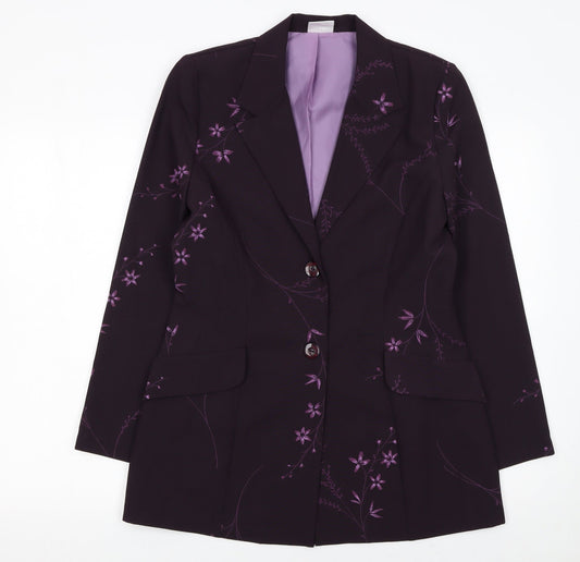 Womens UK Size 12 Select Regular Purple Suit Jacket