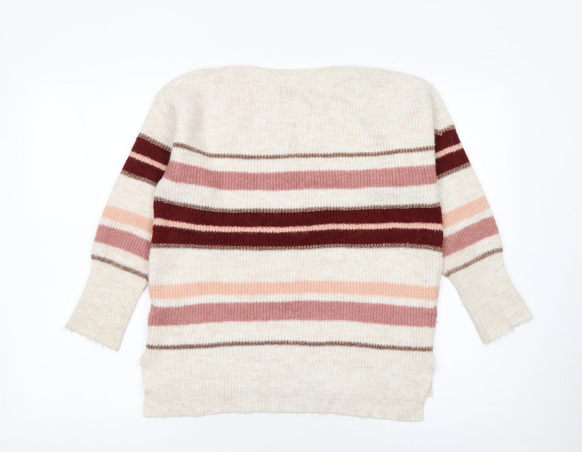 Womens UK Size XS Oasis Multicoloured Pullover Jumper