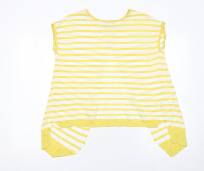 Womens UK Size 12 NEXT Yellow Cardigan Jumper