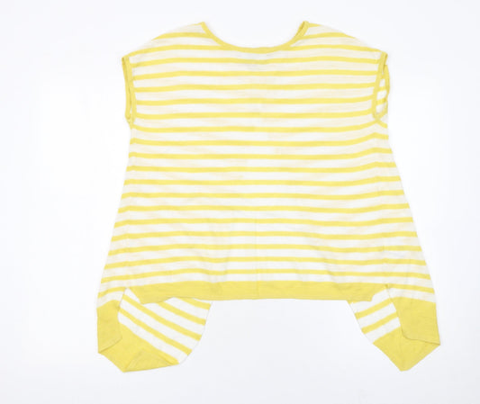 Womens UK Size 12 NEXT Yellow Cardigan Jumper