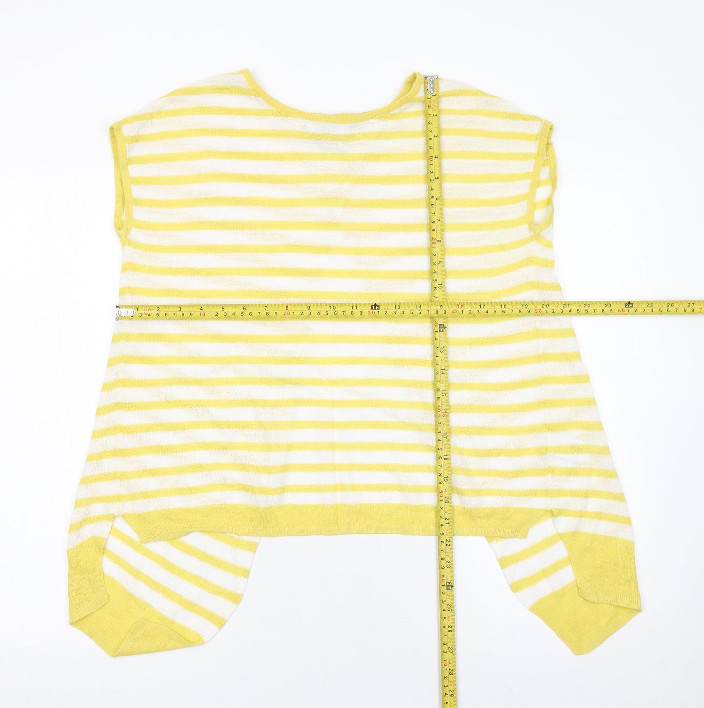 Womens UK Size 12 NEXT Yellow Cardigan Jumper