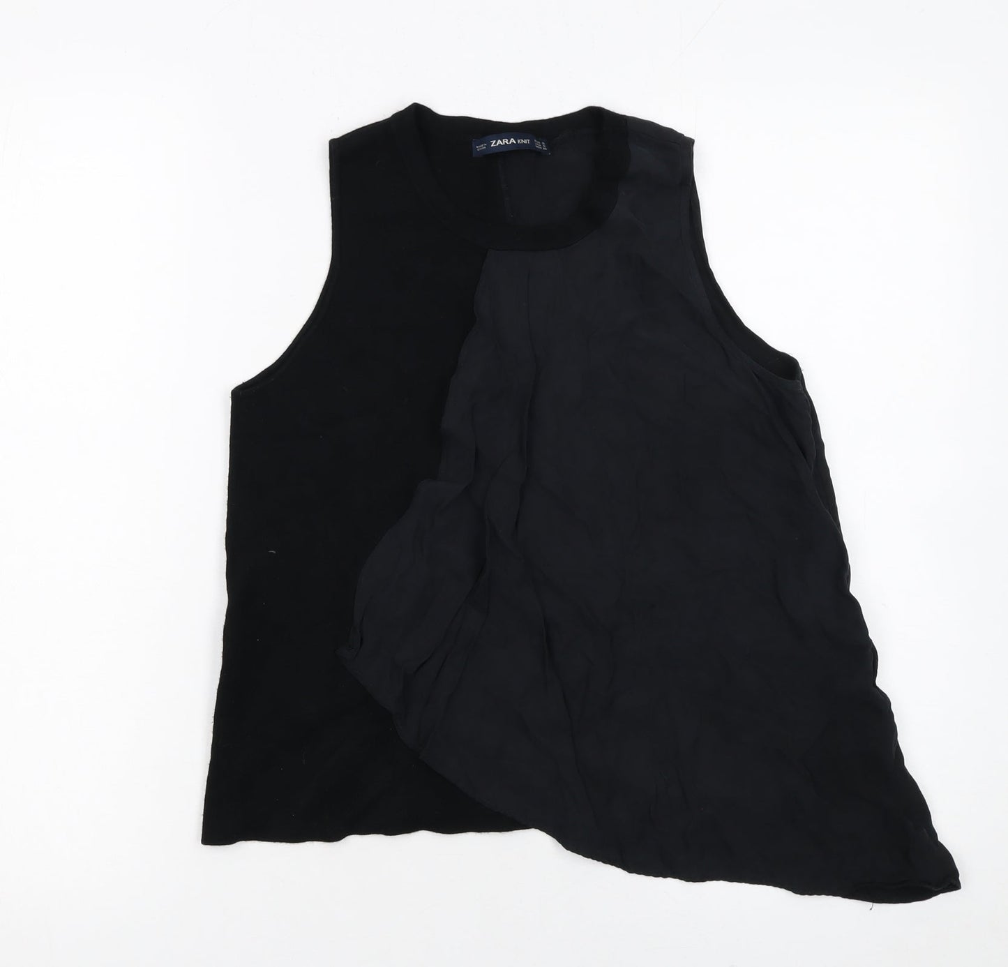 Womens UK Size S Zara Black Camisole Tank