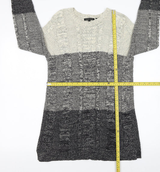 Womens UK Size L Jeanne Pierre Grey Pullover Jumper