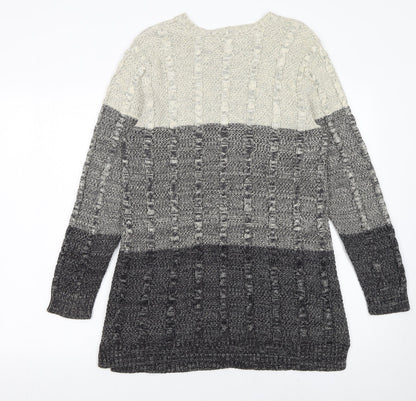 Womens UK Size L Jeanne Pierre Grey Pullover Jumper