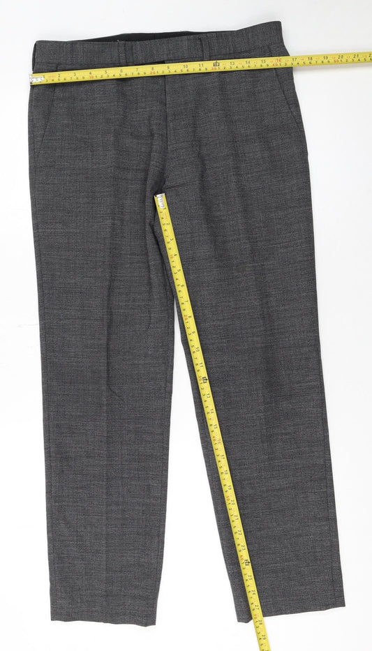 Mens UK Size 32S Kin by John Lewis Regular Fit Dress Pants Grey Trousers