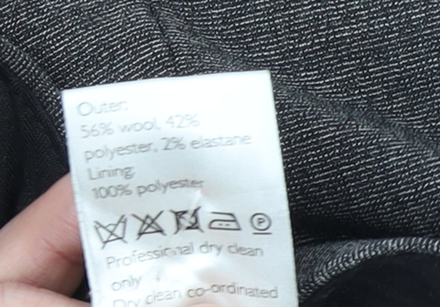 Mens UK Size 32S Kin by John Lewis Regular Fit Dress Pants Grey Trousers