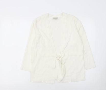 Womens UK Size 10 Eastex Ivory Cardigan Jumper