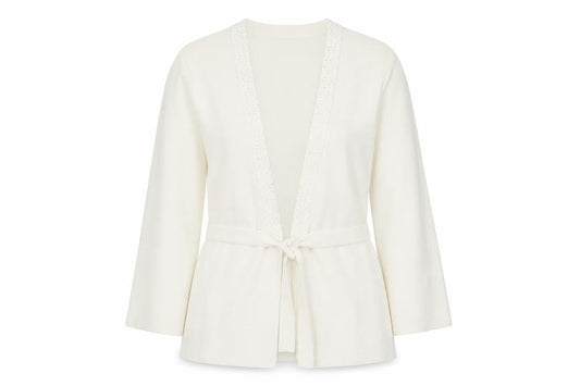 Womens UK Size 10 Eastex Ivory Cardigan Jumper