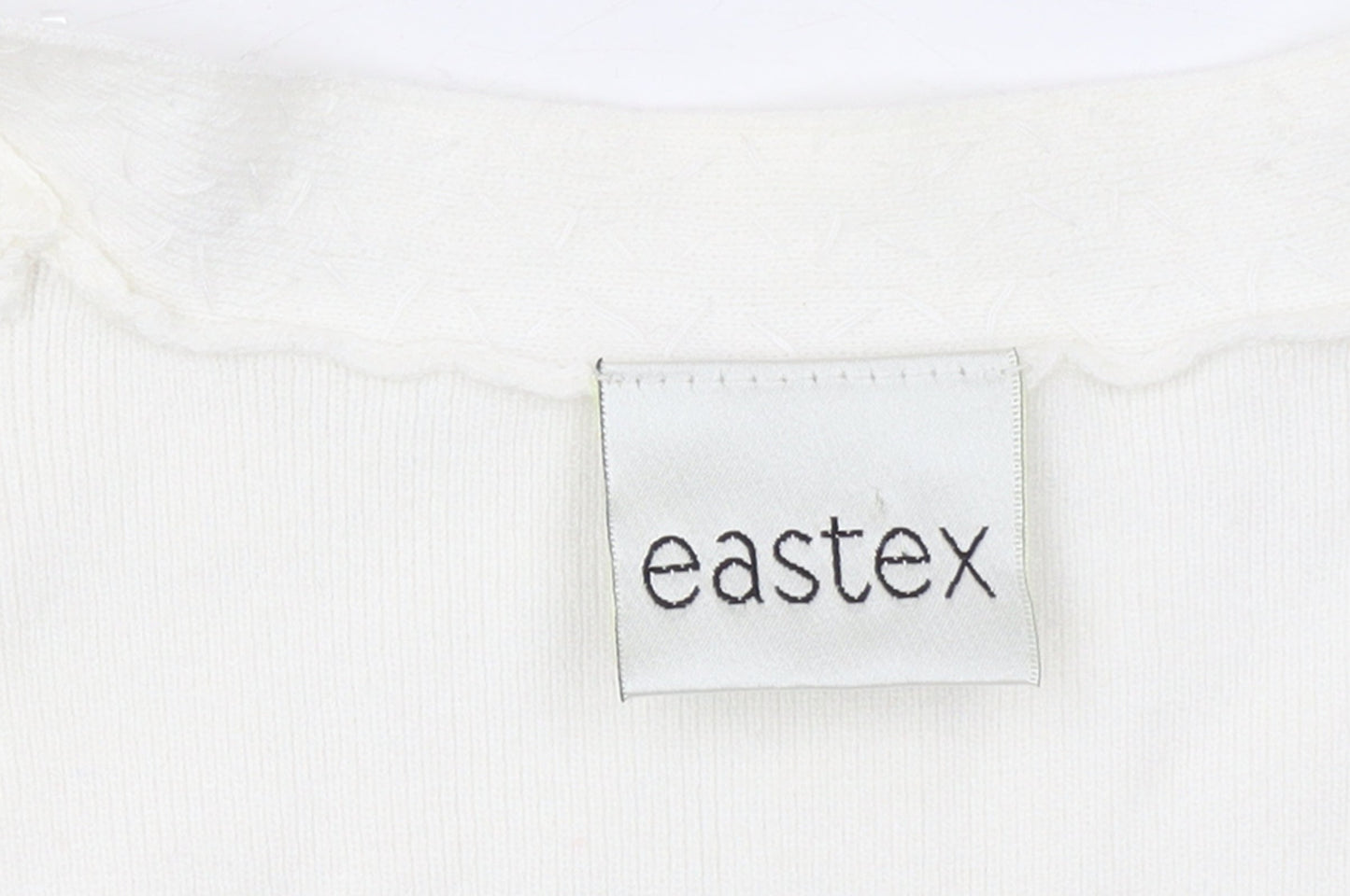 Womens UK Size 10 Eastex Ivory Cardigan Jumper