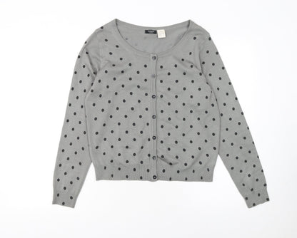 Womens UK Size 12/14 La Redoute Grey Cardigan Jumper