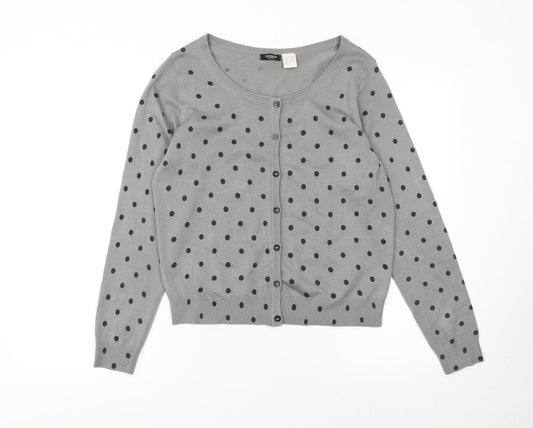 Womens UK Size 12/14 La Redoute Grey Cardigan Jumper