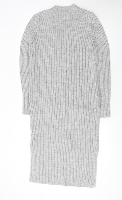 Womens UK Size M NEXT Grey Cardigan Jumper