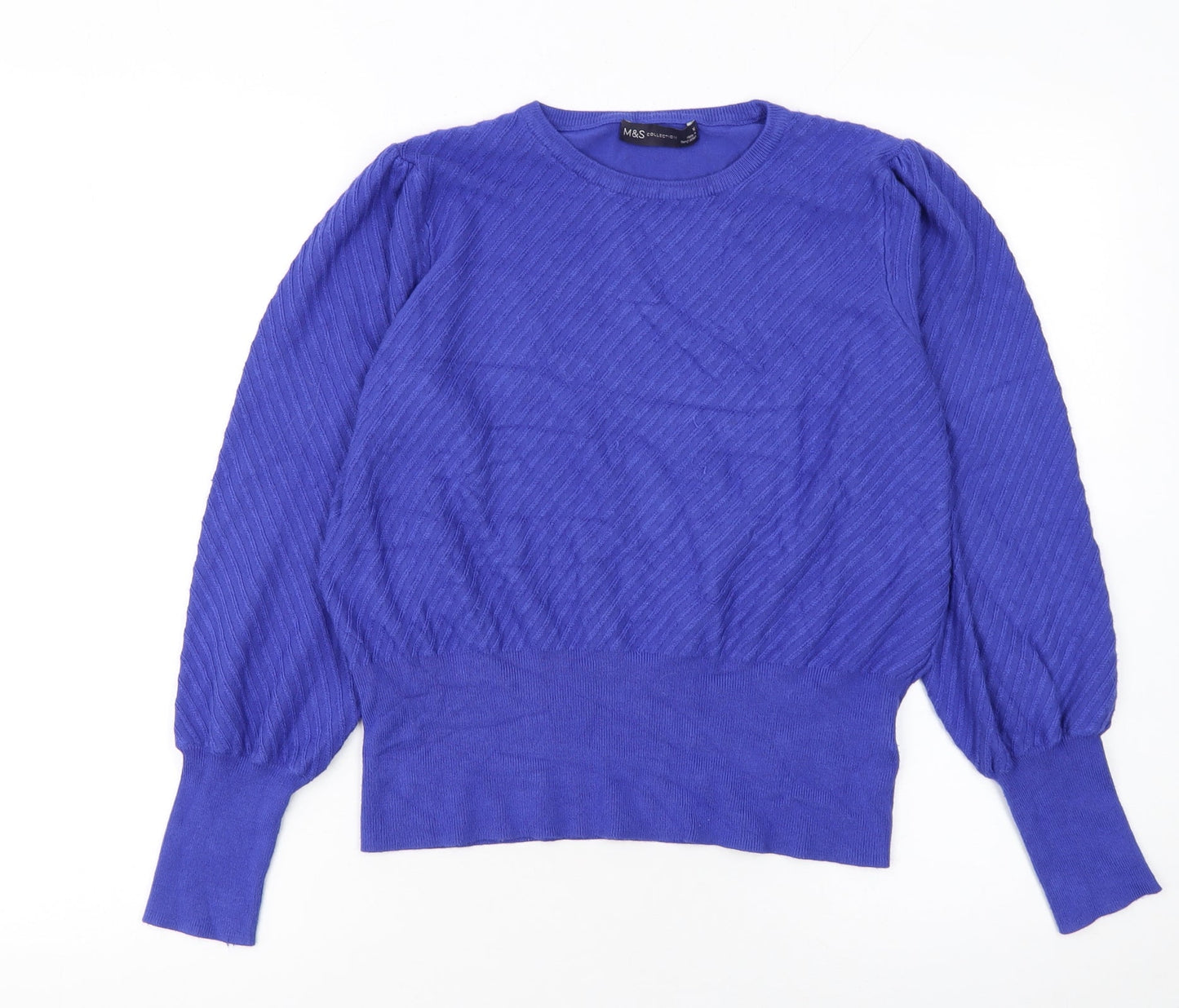 Womens UK Size 16 Marks and Spencer Blue Pullover Jumper