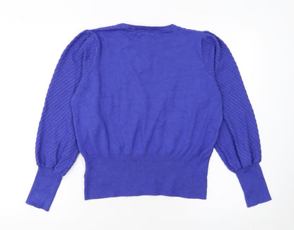 Womens UK Size 16 Marks and Spencer Blue Pullover Jumper
