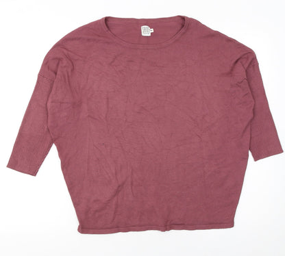 Womens UK Size M Saint Tropez Purple Pullover Jumper