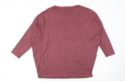 Womens UK Size M Saint Tropez Purple Pullover Jumper