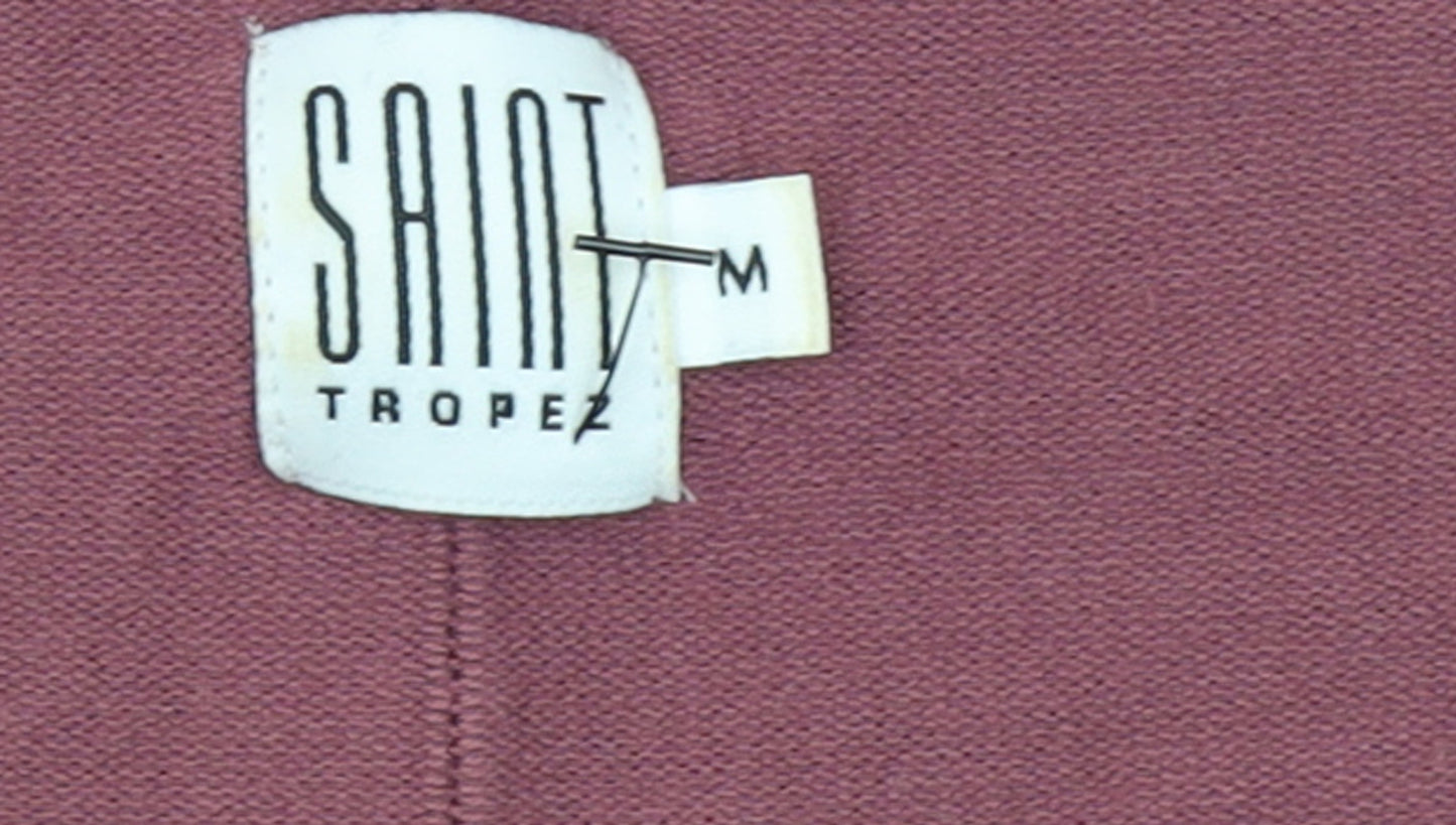 Womens UK Size M Saint Tropez Purple Pullover Jumper