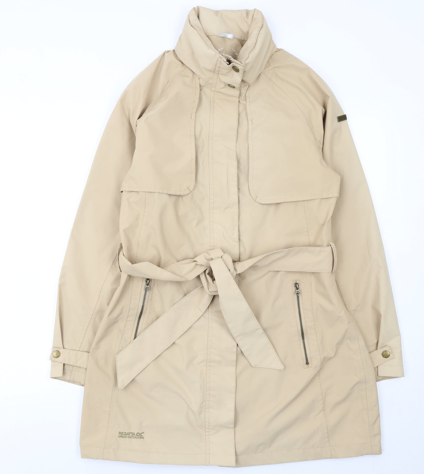 Womens UK Size 10 Regatta Beige Trench Coat