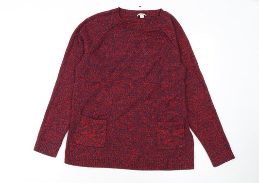 Womens UK Size S Gap Red Pullover Jumper