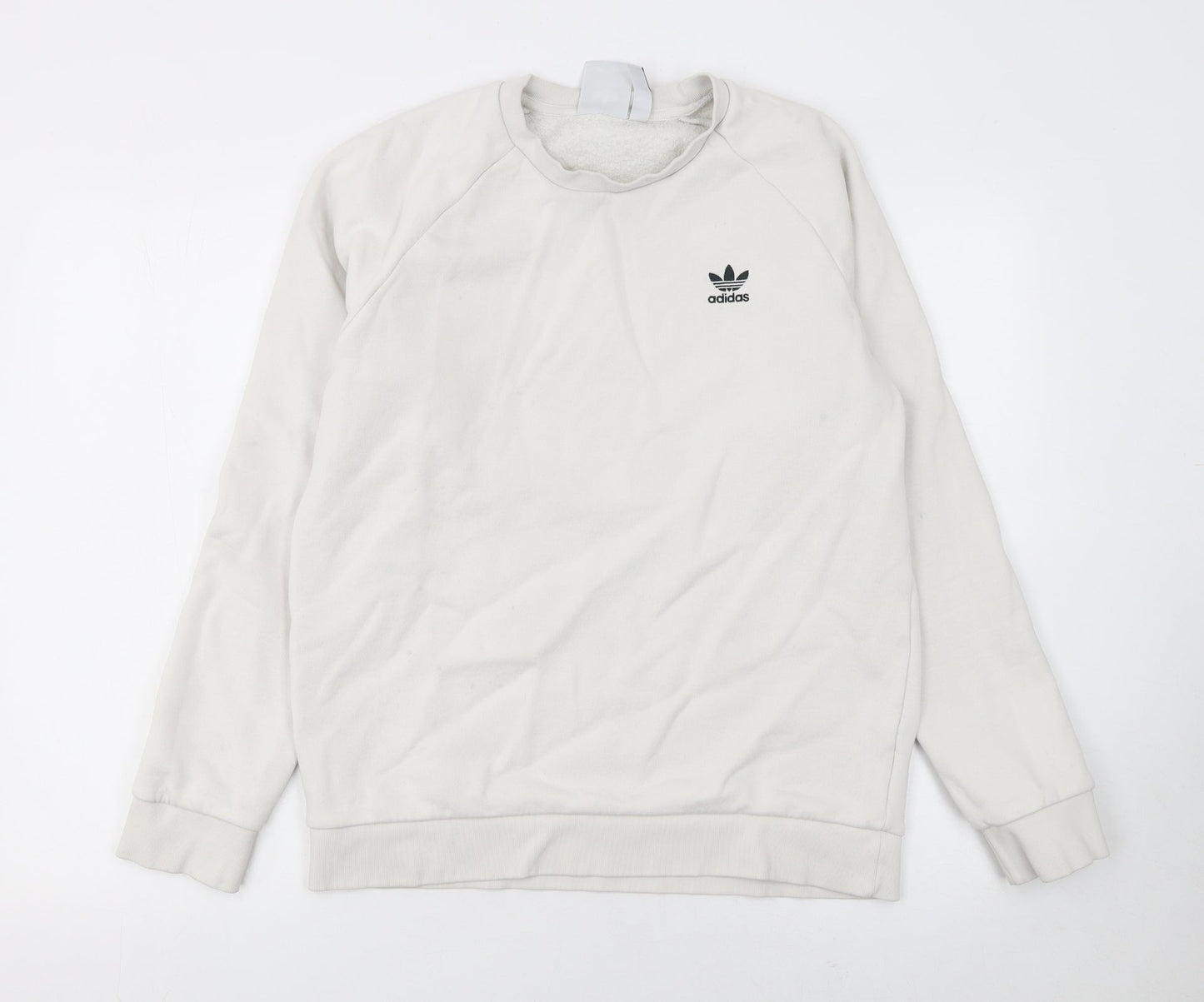 Mens UK Size S adidas Beige Pullover Sweatshirt