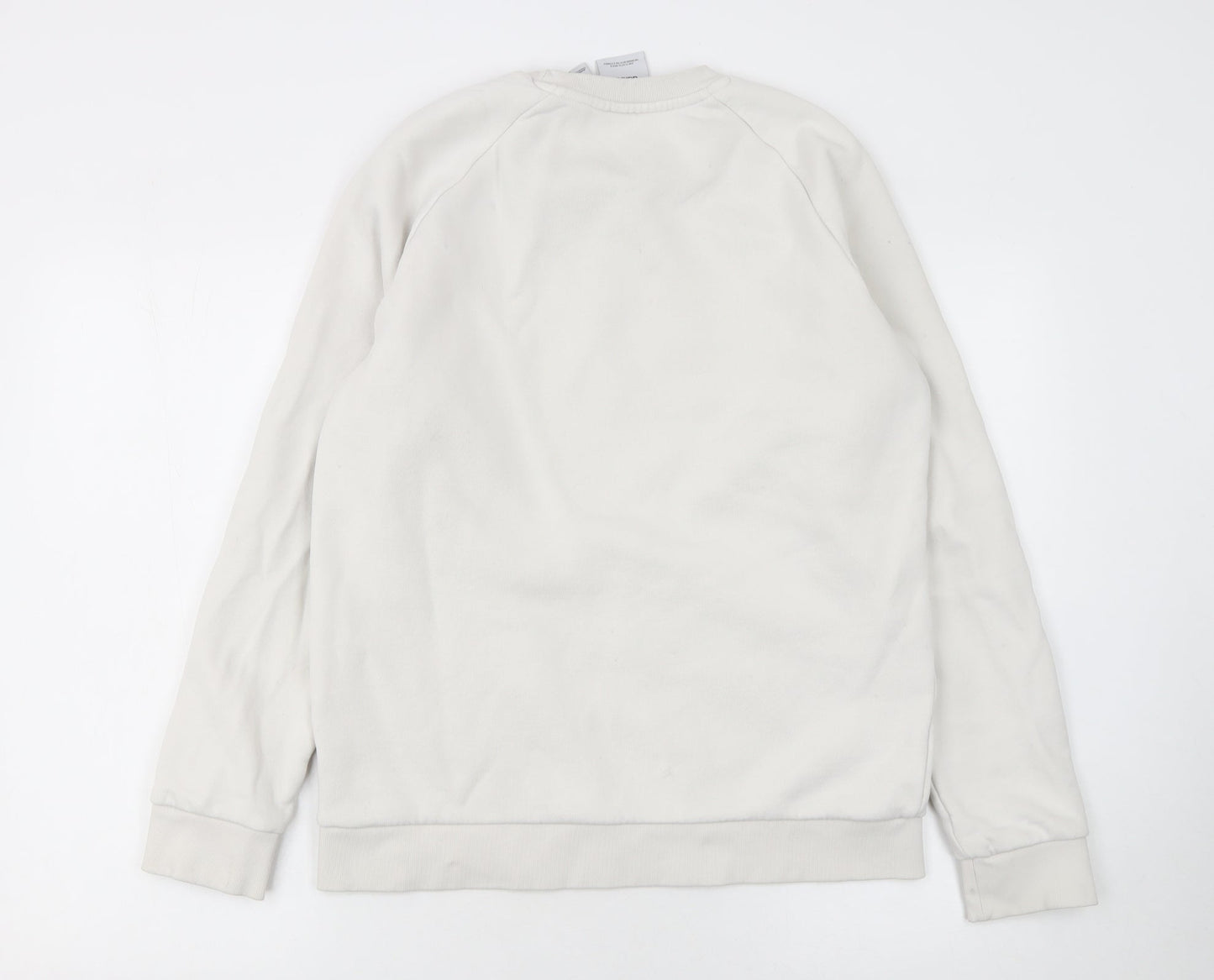 Mens UK Size S adidas Beige Pullover Sweatshirt