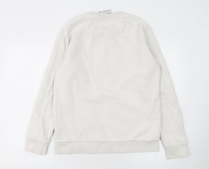 Mens UK Size S adidas Beige Pullover Sweatshirt