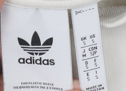 Mens UK Size S adidas Beige Pullover Sweatshirt