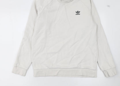 Mens UK Size S adidas Beige Pullover Sweatshirt