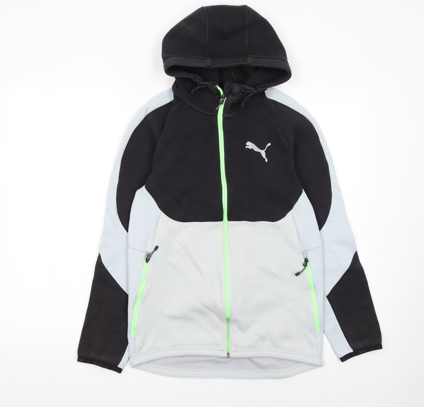 Mens UK Size S PUMA Grey Full Zip Hoodie