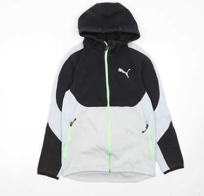 Mens UK Size S PUMA Grey Full Zip Hoodie
