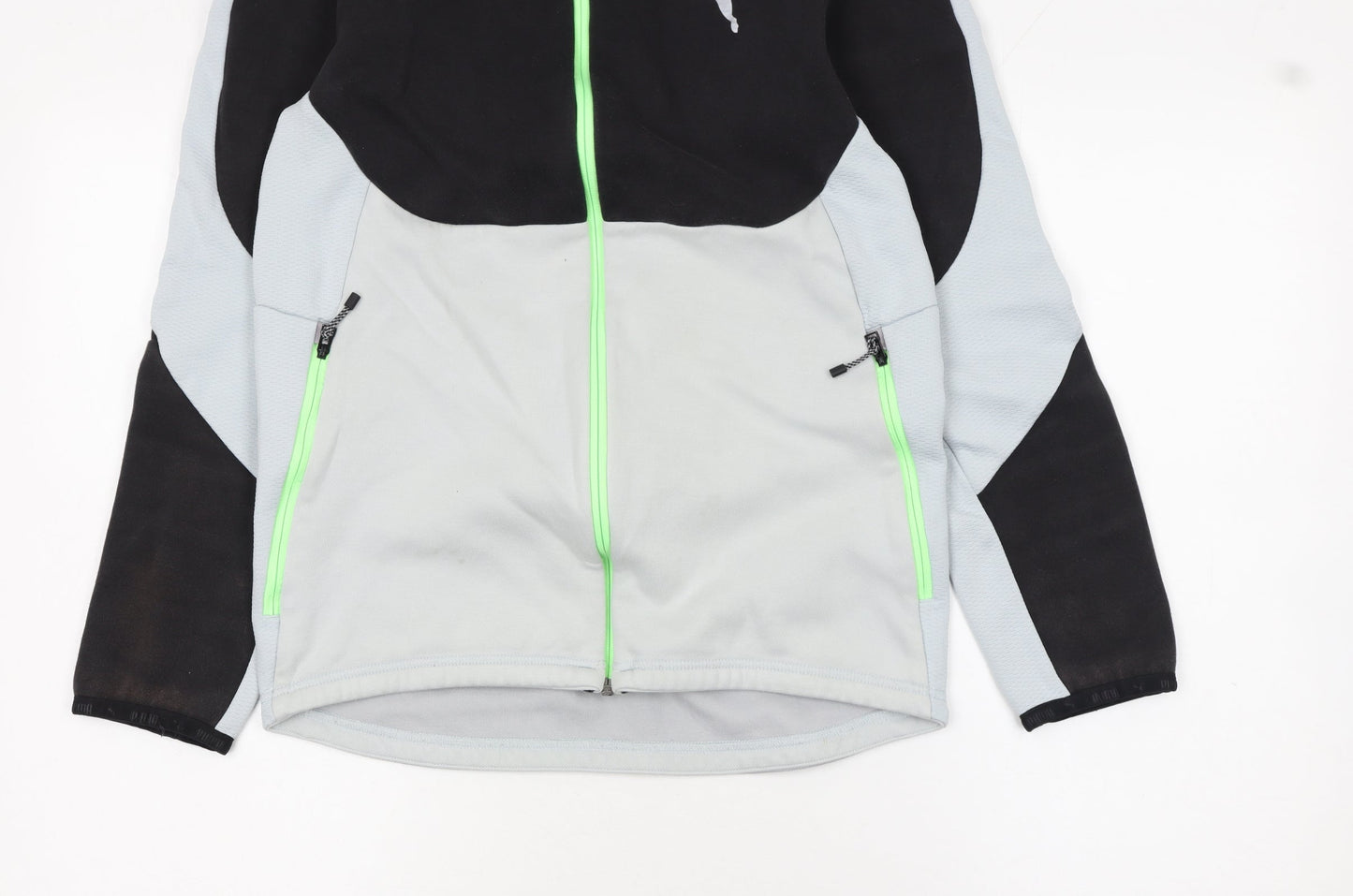 Mens UK Size S PUMA Grey Full Zip Hoodie