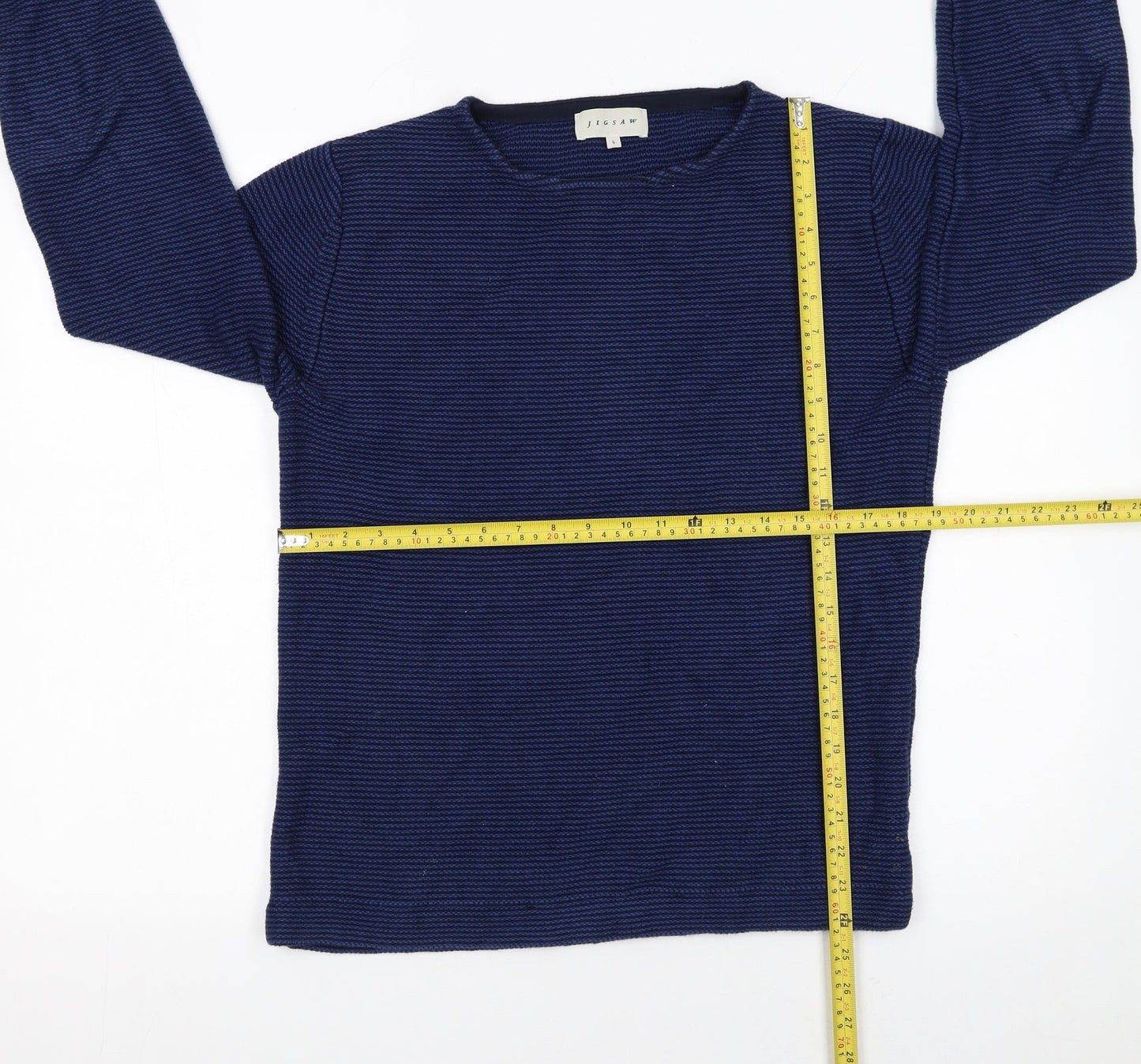 Mens UK Size S Jigsaw Blue Pullover Jumper