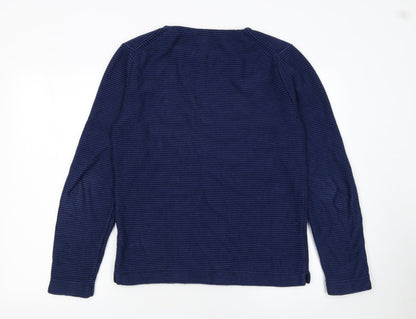 Mens UK Size S Jigsaw Blue Pullover Jumper