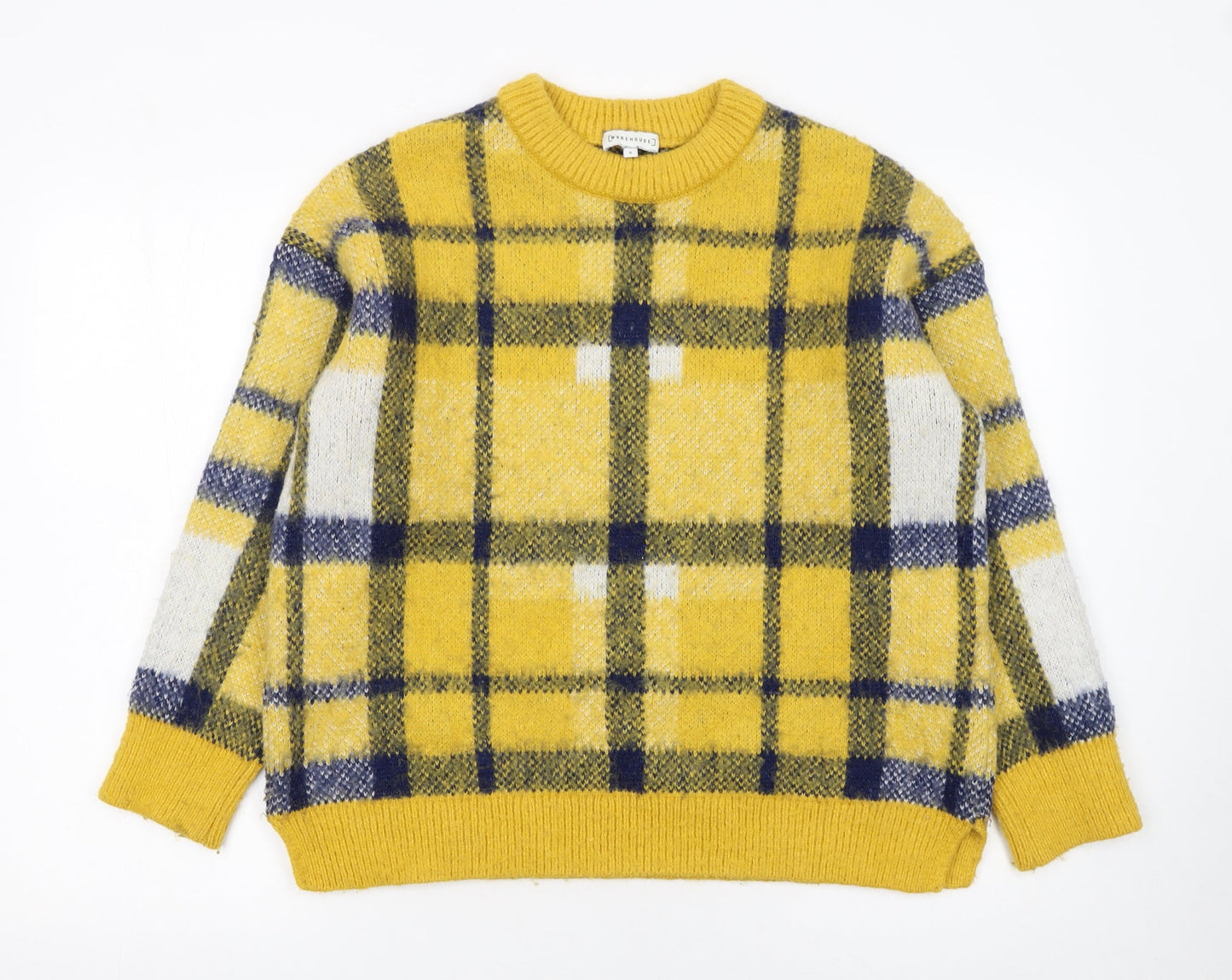 Womens UK Size 8 Warehouse Yellow Pullover Jumper