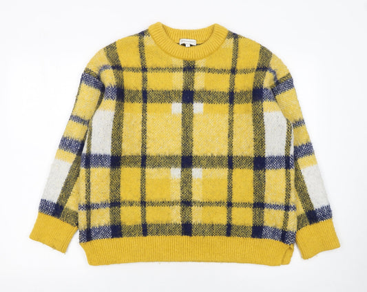 Womens UK Size 8 Warehouse Yellow Pullover Jumper