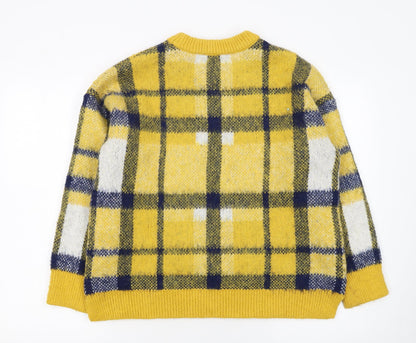 Womens UK Size 8 Warehouse Yellow Pullover Jumper