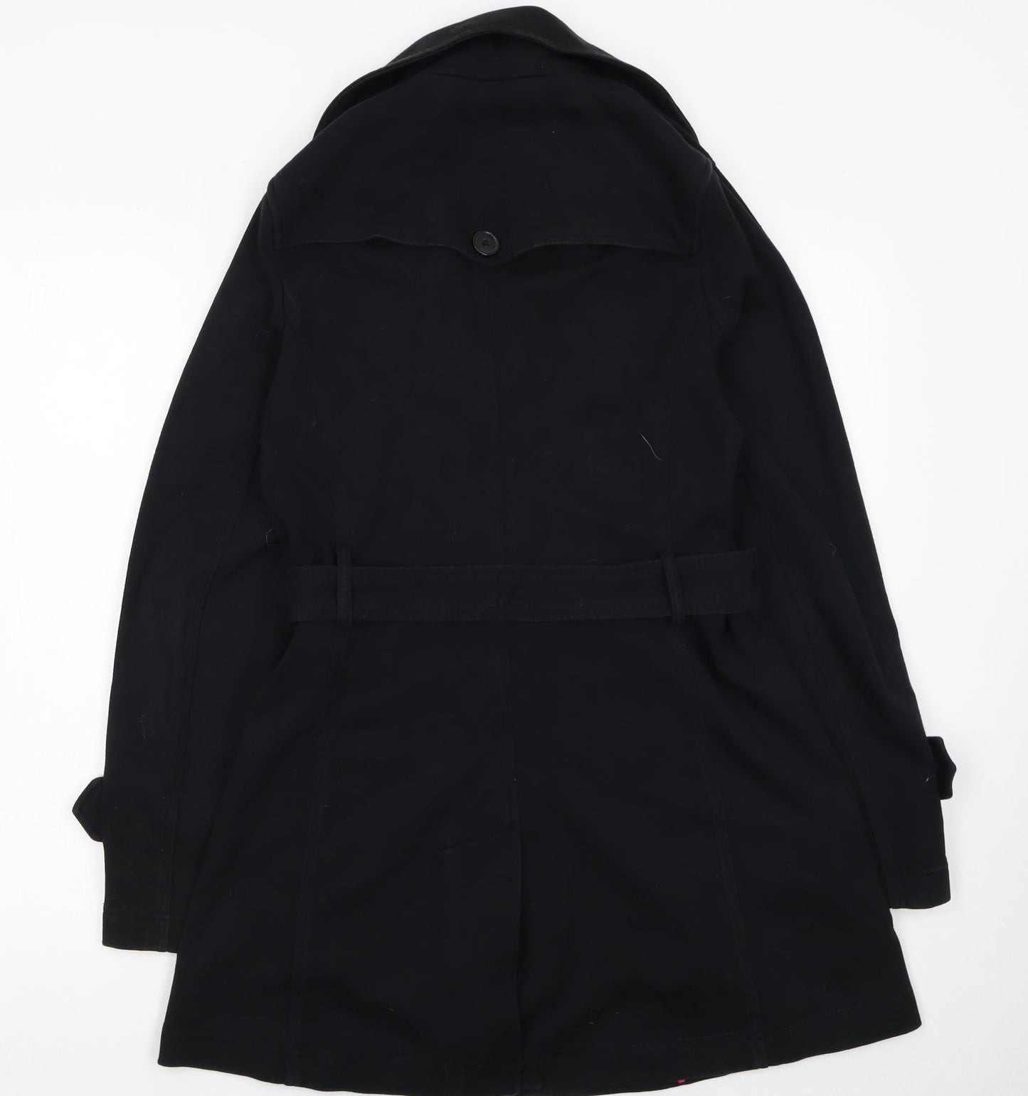 Womens UK Size S Willi Smith Black Trench Coat