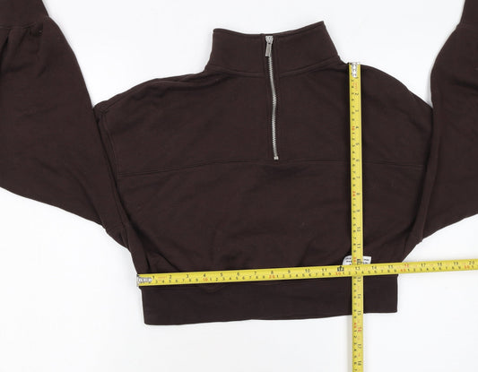 Womens UK Size M H&M Brown Pullover Sweatshirt